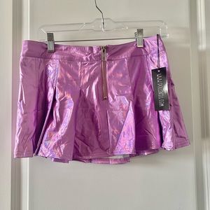 HOLOGRAPHIC MINI SKIRT